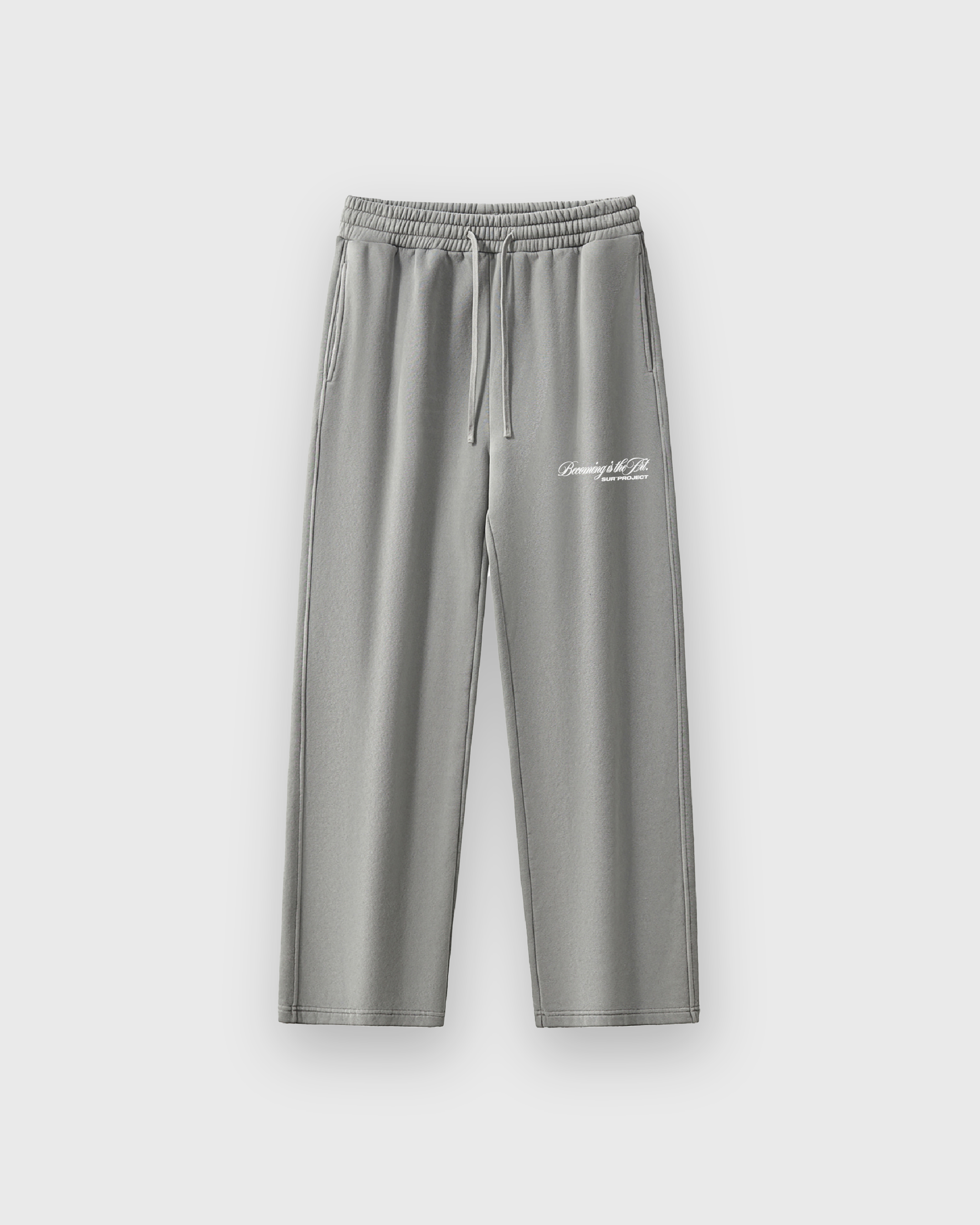 Becoming Is The Art Gray Washed Premium Sweatpants | Sur Project®