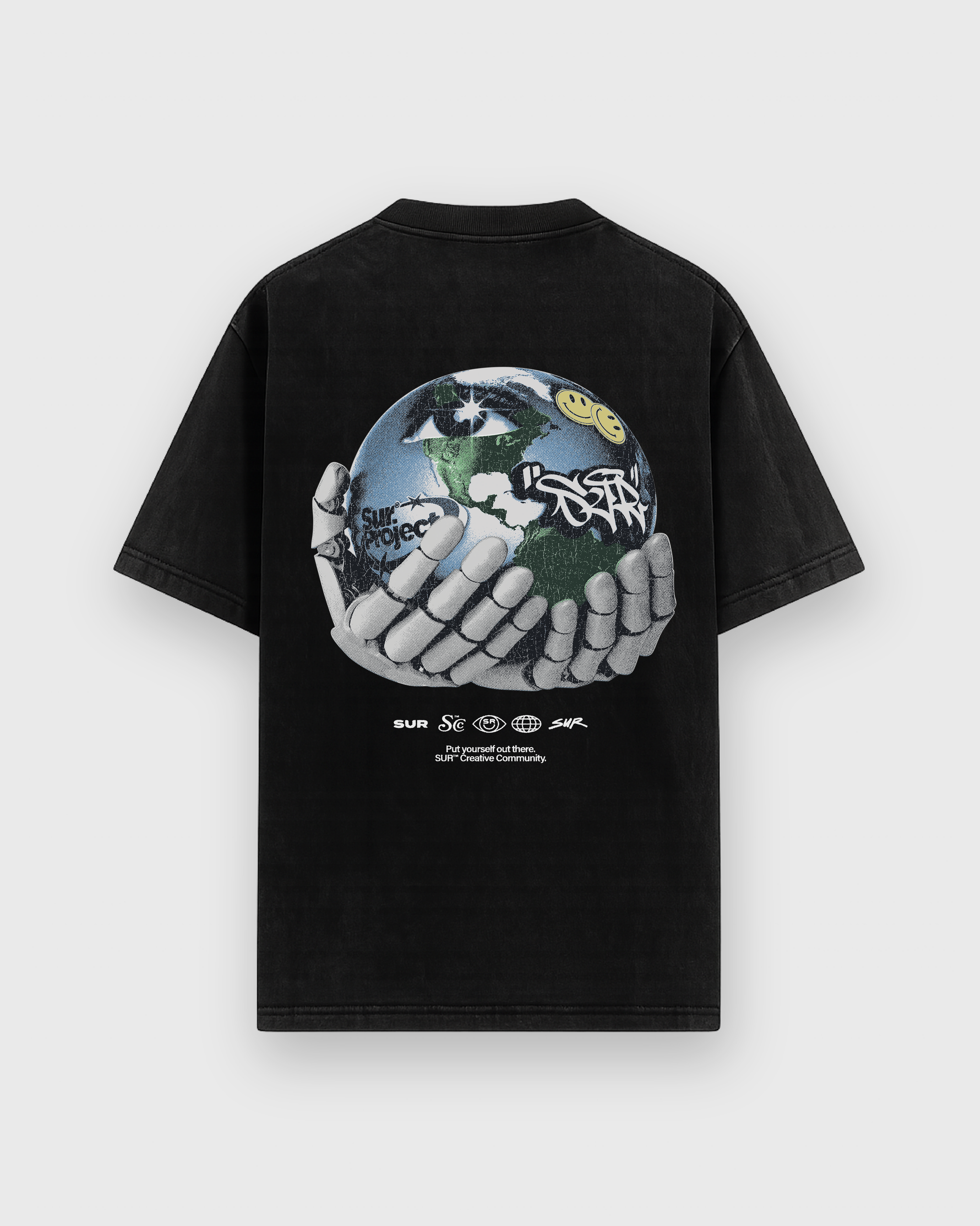 Envision Your Future II Heavyweight Oversized Acid Wash Tee | Sur Project®