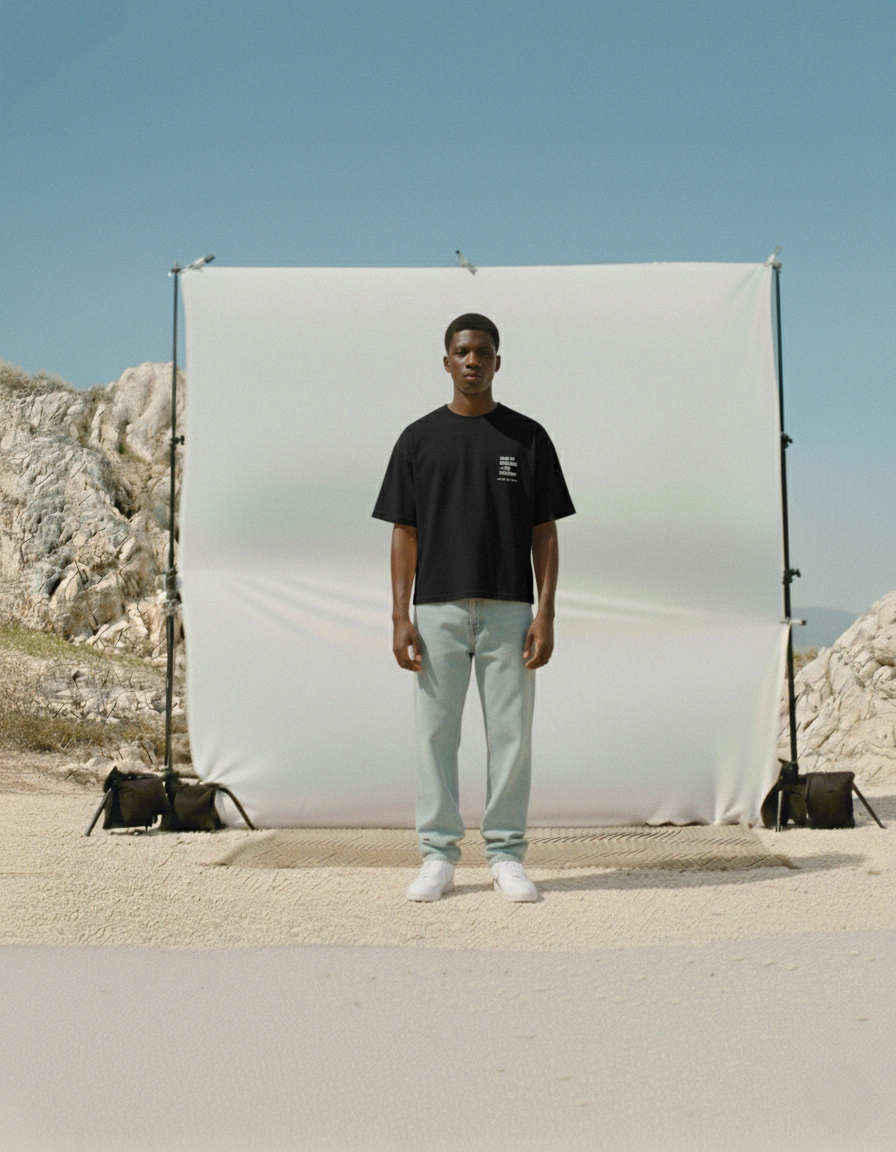 Made by Creators Black Boxy Tee | Sur Project®