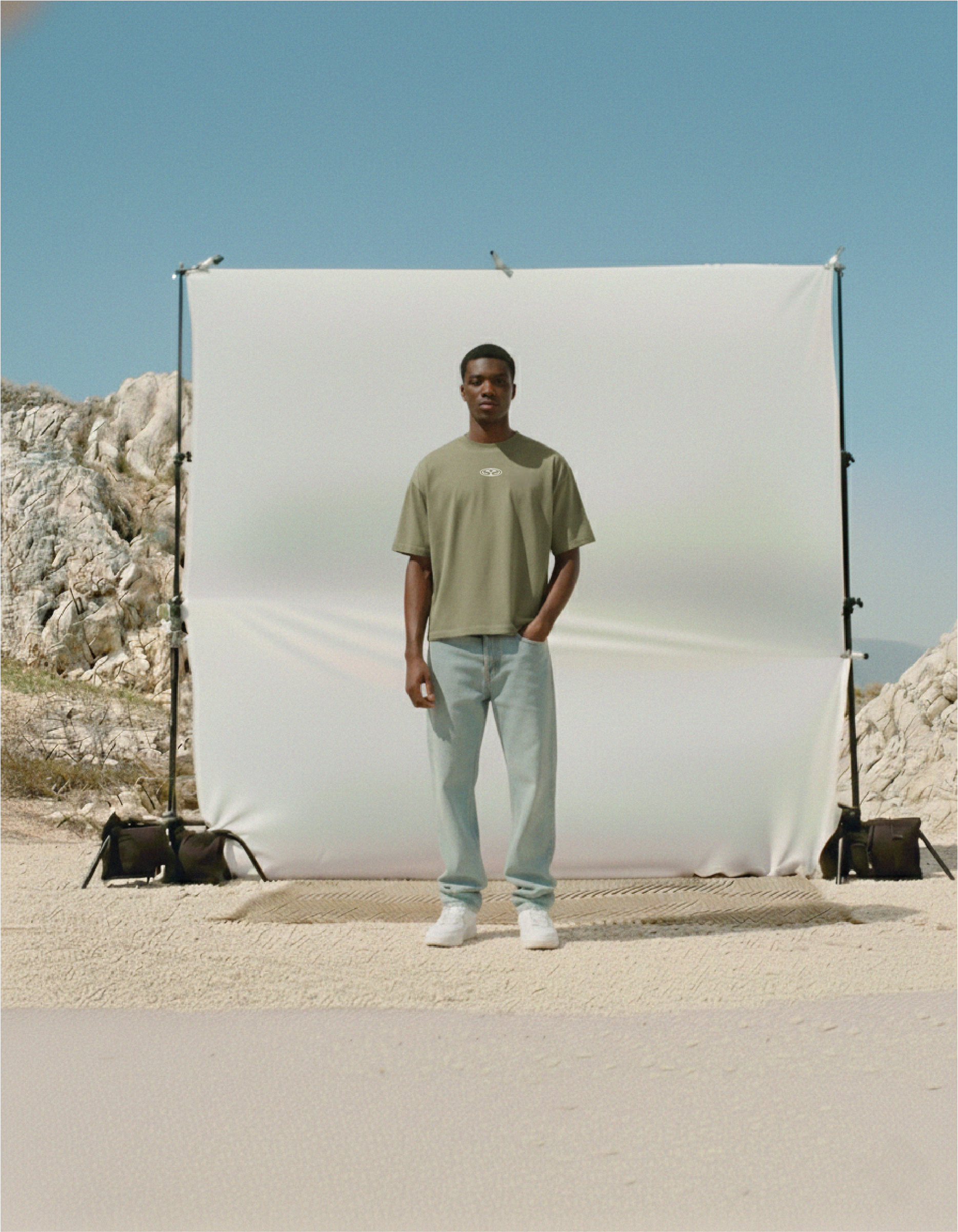 SUR Official Emblem Green Vintage Boxy Tee | Sur Project®