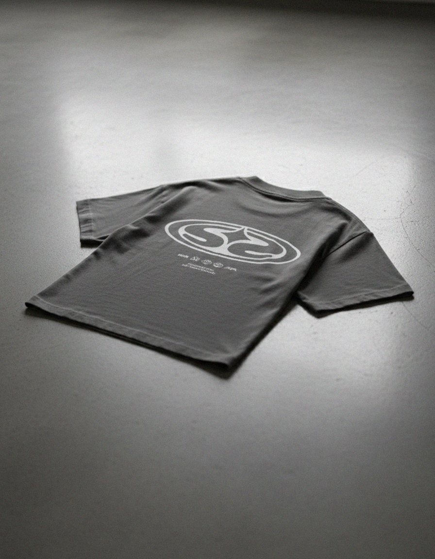 SUR Official Emblem Gray Vintage Boxy Tee | Sur Project®