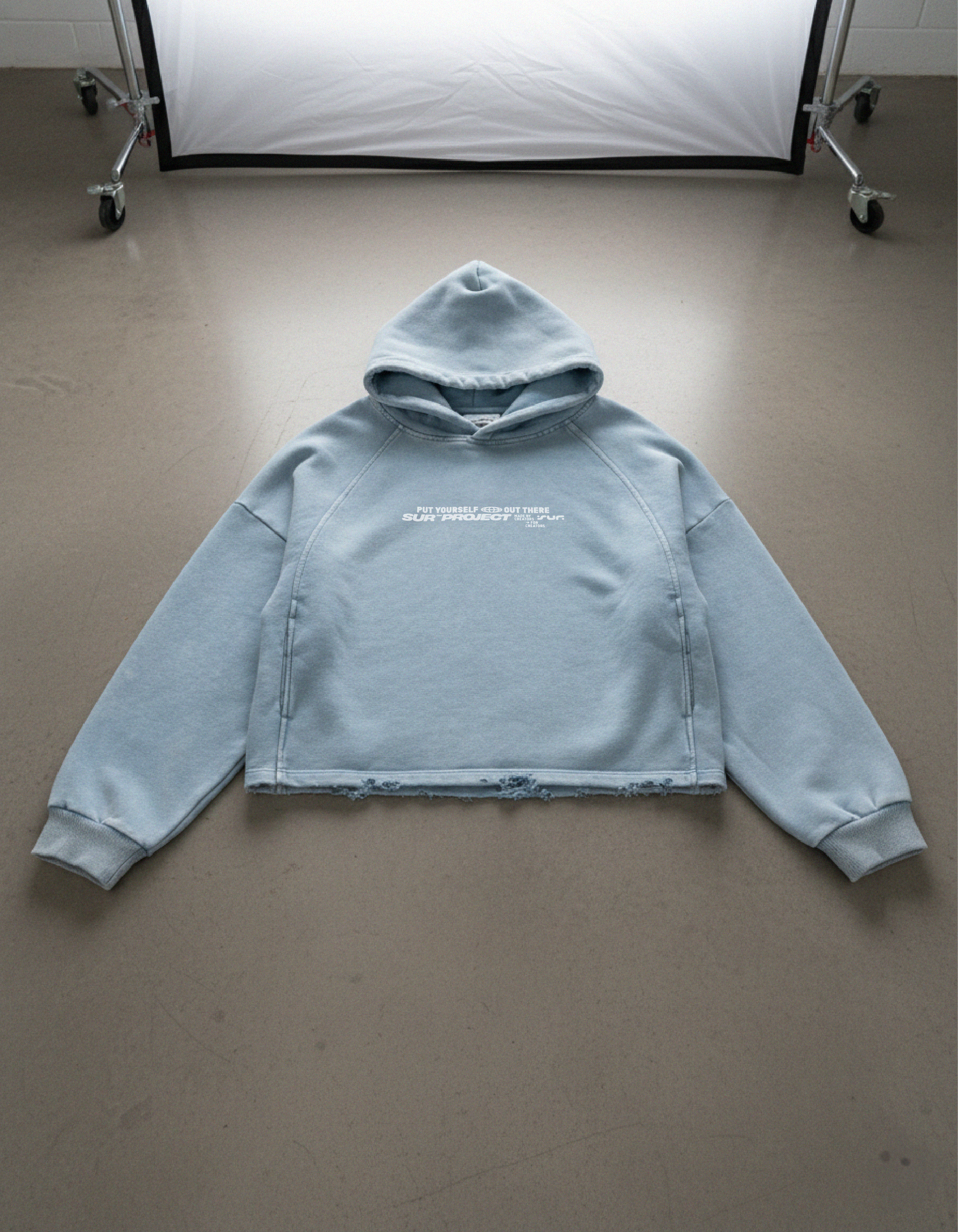 The Statement Vintage Blue Washed Premium Hoodie | Sur Project®