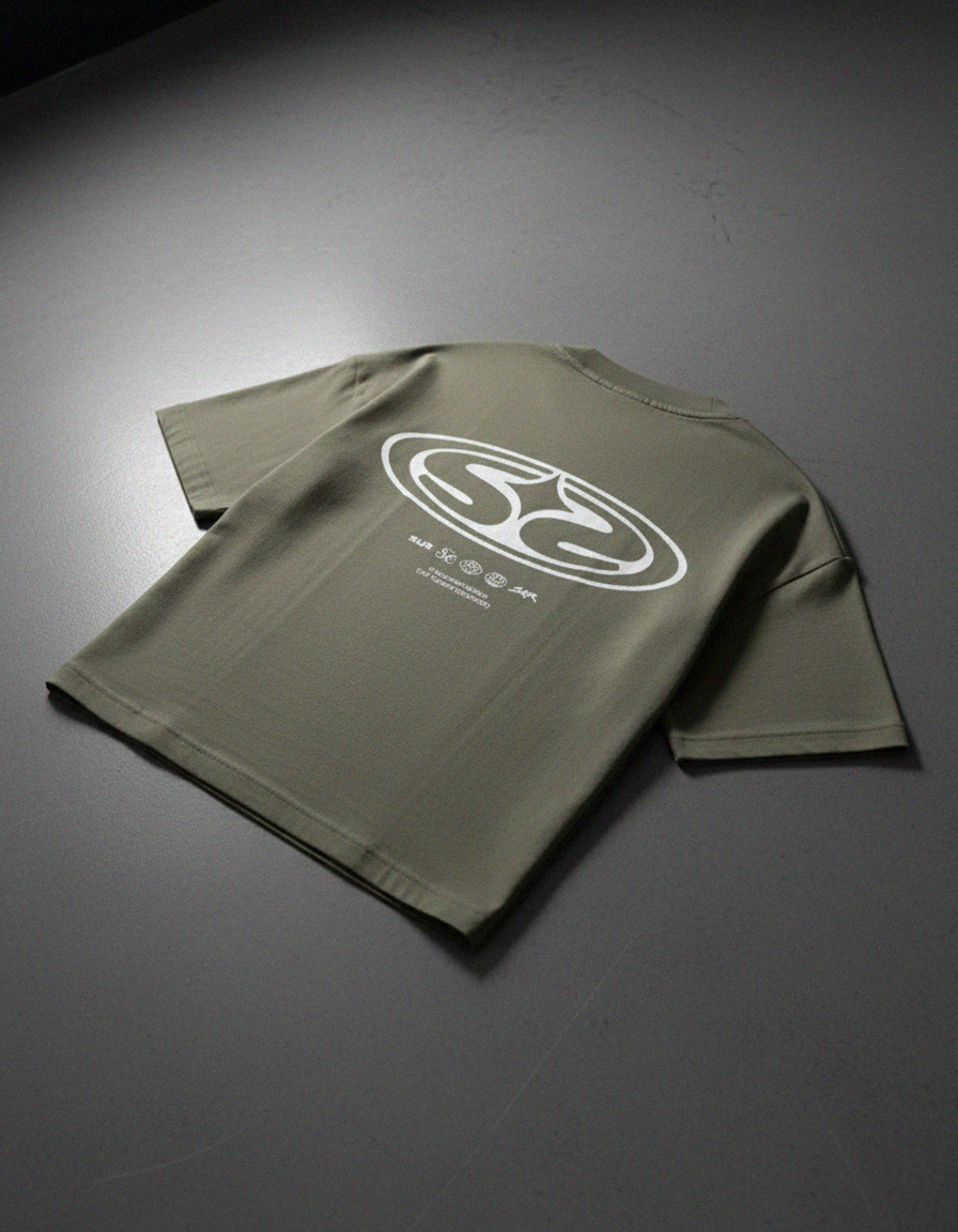 SUR Official Emblem Green Vintage Boxy Tee | Sur Project®