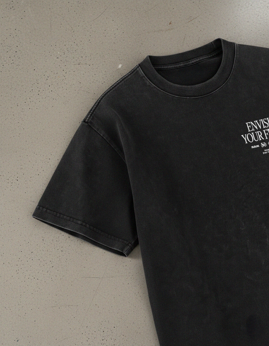 Envision Your Future II Heavyweight Oversized Acid Wash Tee | Sur Project®