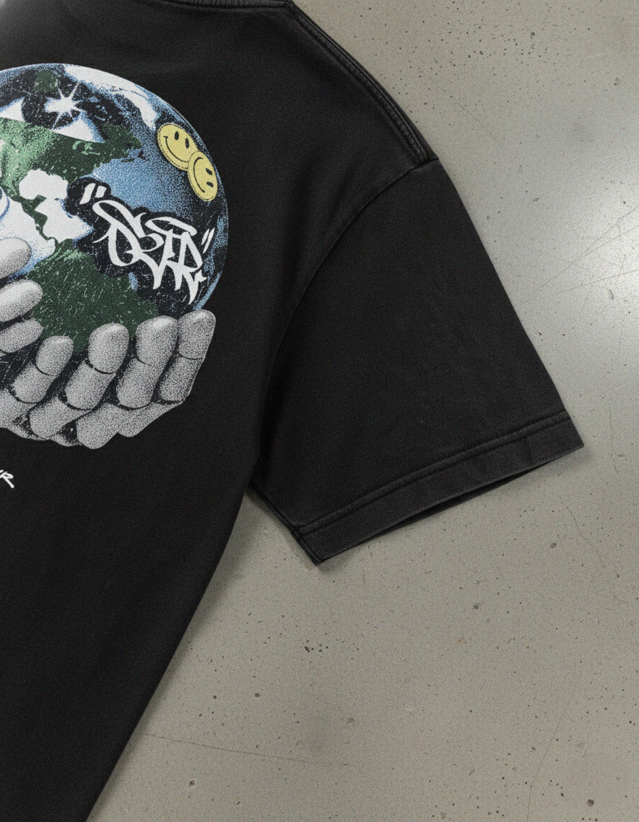 Envision Your Future II Heavyweight Oversized Acid Wash Tee | Sur Project®