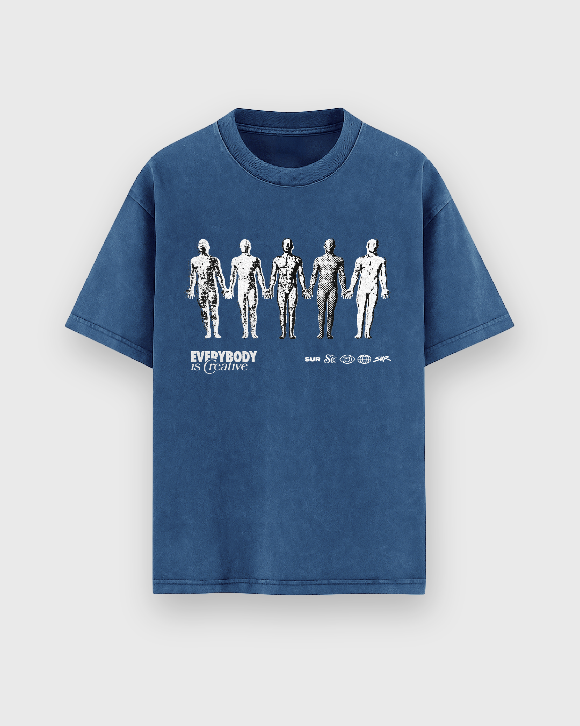 Humans Heavyweight Oversized Acid Wash Tee | Sur Project®